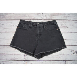 Wild Fable High Rise Cut-Off Shorts Women‎ Junior Black Gray Size 6 Pre-Owned